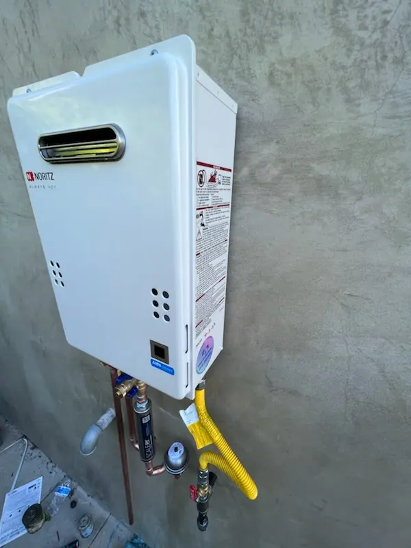 Tankless water heater installation for West Woods homes